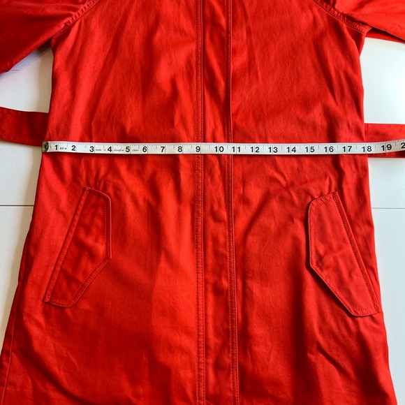 J. Crew Matinee Trench Coat - SIZE 0/MODERN RED - Picture 12 of 14